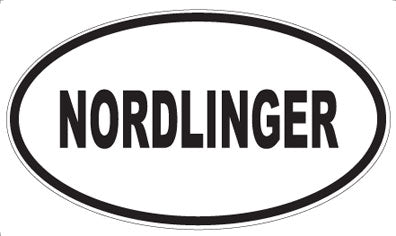 NORDLINGER - Oval Sticker