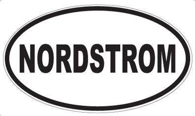 NORDSTROM - Oval Sticker