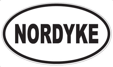 NORDYKE - Oval Sticker