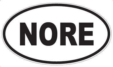 NORE - Oval Sticker