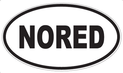 NORED - Oval Sticker