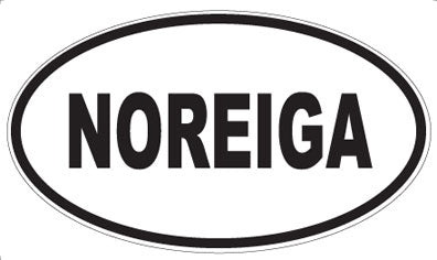 NOREIGA - Oval Sticker
