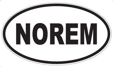 NOREM - Oval Sticker