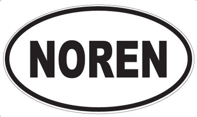 NOREN - Oval Sticker