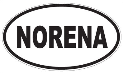 NORENA - Oval Sticker