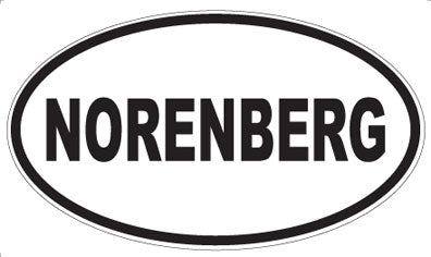 NORENBERG - Oval Sticker