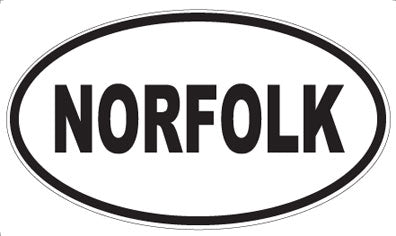 NORFOLK - Oval Magnet