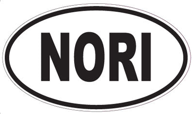 NORI - Oval Sticker