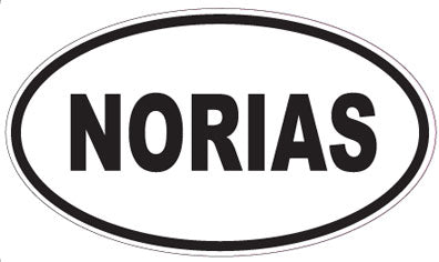 NORIAS - Oval Sticker