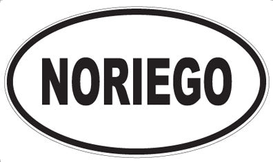 NORIEGO - Oval Sticker