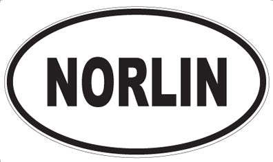 NORLIN - Oval Sticker