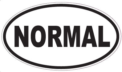 NORMAL - Oval Sticker