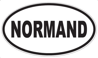 NORMAND - Oval Sticker