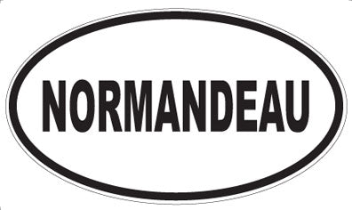 NORMANDEAU - Oval Magnet