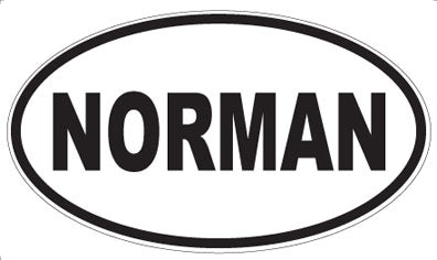 NORMAN - Oval Magnet