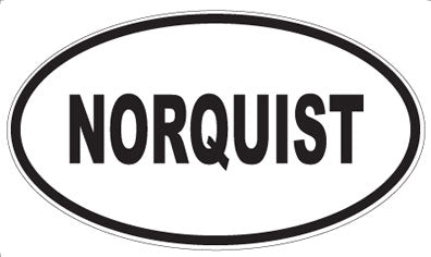NORQUIST - Oval Magnet
