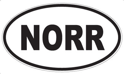 NORR - Oval Sticker