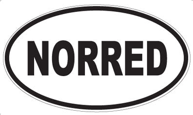 NORRED - Oval Sticker