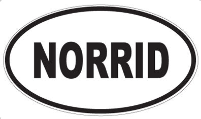 NORRID - Oval Sticker