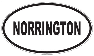 NORRINGTON - Oval Sticker
