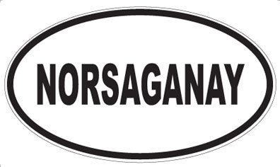 NORSAGANAY - Oval Magnet