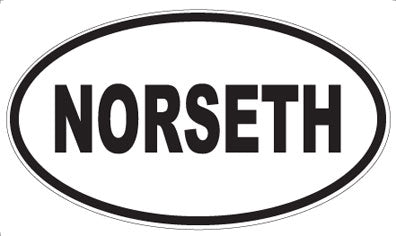 NORSETH - Oval Sticker
