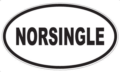 NORSINGLE - Oval Magnet