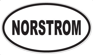 NORSTROM - Oval Sticker