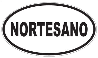 NORTESANO - Oval Sticker