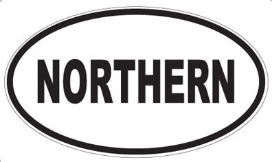 NORTHERN - Oval Magnet