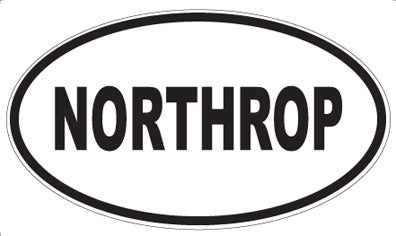 NORTHROP - Oval Sticker
