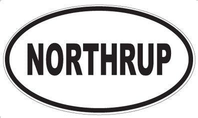 NORTHRUP - Oval Sticker
