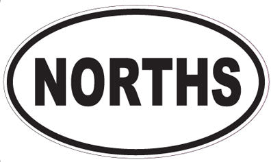 NORTHS - Oval Sticker