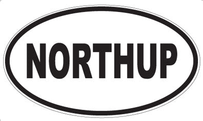 NORTHUP - Oval Magnet