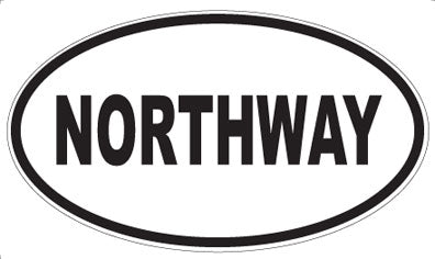 NORTHWAY - Oval Sticker