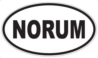NORUM - Oval Sticker
