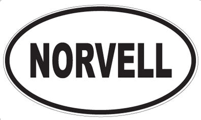 NORVELL - Oval Sticker