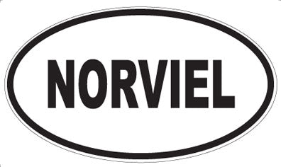 NORVIEL - Oval Sticker