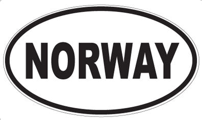 NORWAY - Oval Magnet