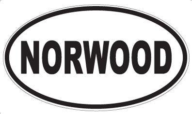 NORWOOD - Oval Sticker