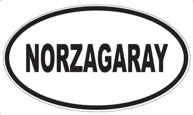 NORZAGARAY - Oval Sticker