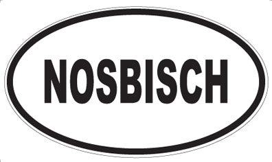NOSBISCH - Oval Sticker
