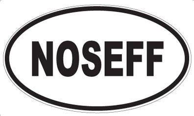NOSEFF - Oval Sticker