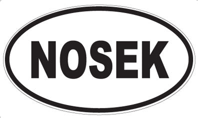 NOSEK - Oval Magnet