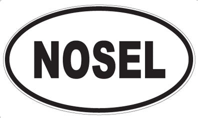 NOSEL - Oval Sticker