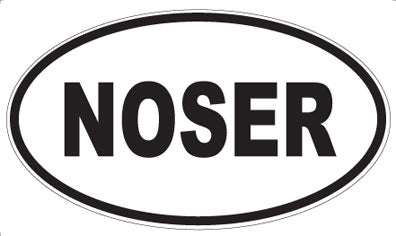 NOSER - Oval Sticker