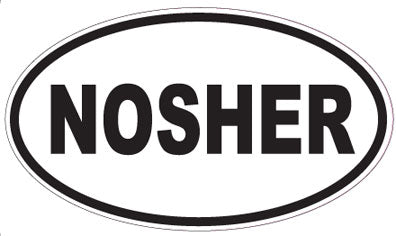 NOSHER - Oval Sticker