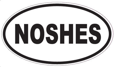 NOSHES - Oval Sticker