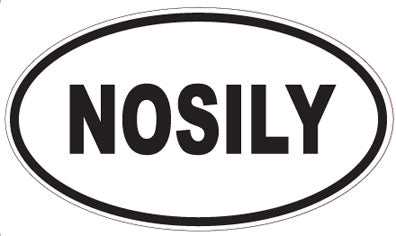 NOSILY - Oval Sticker