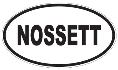 NOSSETT - Oval Sticker